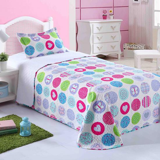 Härliga Kids Girl Print Quilt Sets