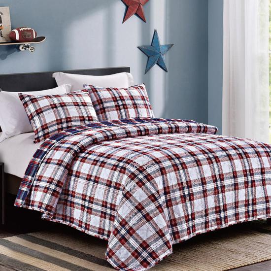 Stripe Printing Pojktäcken Och Täcken