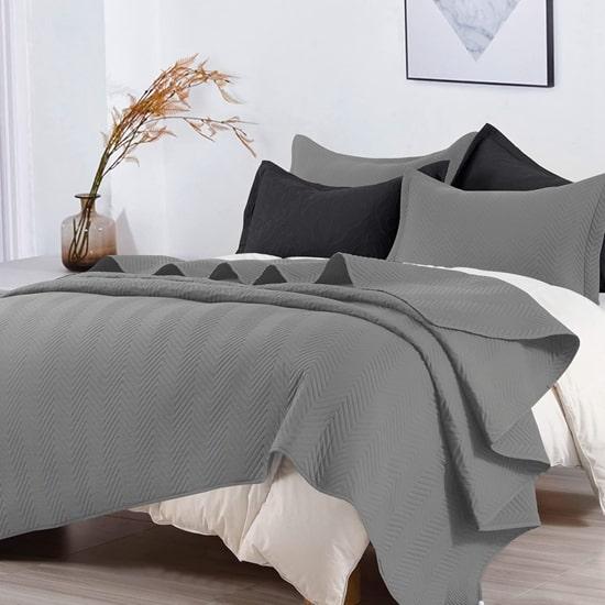 cxmirotex All Season 3PC Pinsonic Quilt Set & sängöverkast