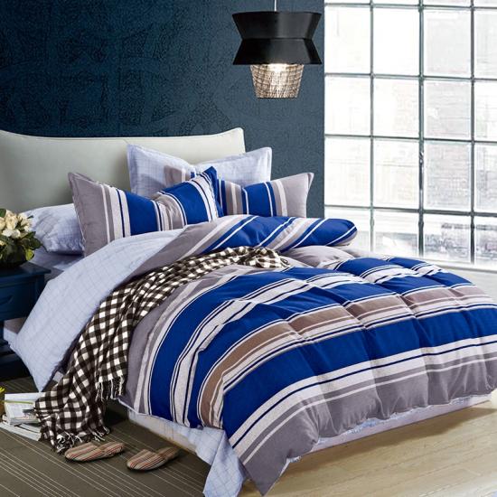 Stripe Printed Mjukt Quilt Cover Sängkläder Collection